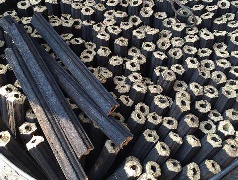 A Nigerian charcoal workshop