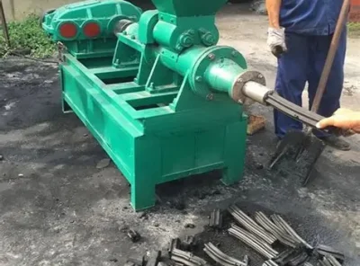 A charcoal factory in Indonesia