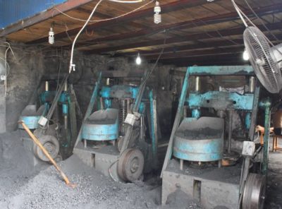 A charcoal factory in Vietnam