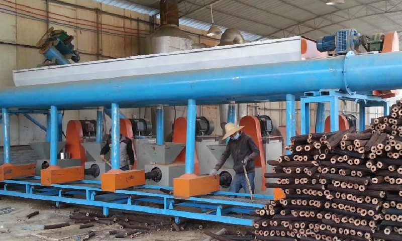 sawdust briquette charcoal production line pini kay charcoal machine