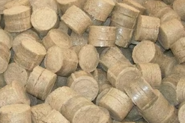 Sawdust briquettes