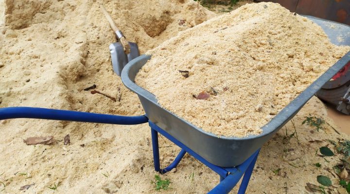 Process sawdust into wood flour